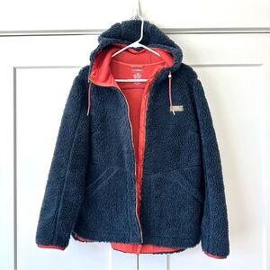 L.L. Bean mountain pile sherpa hoodie jacket
